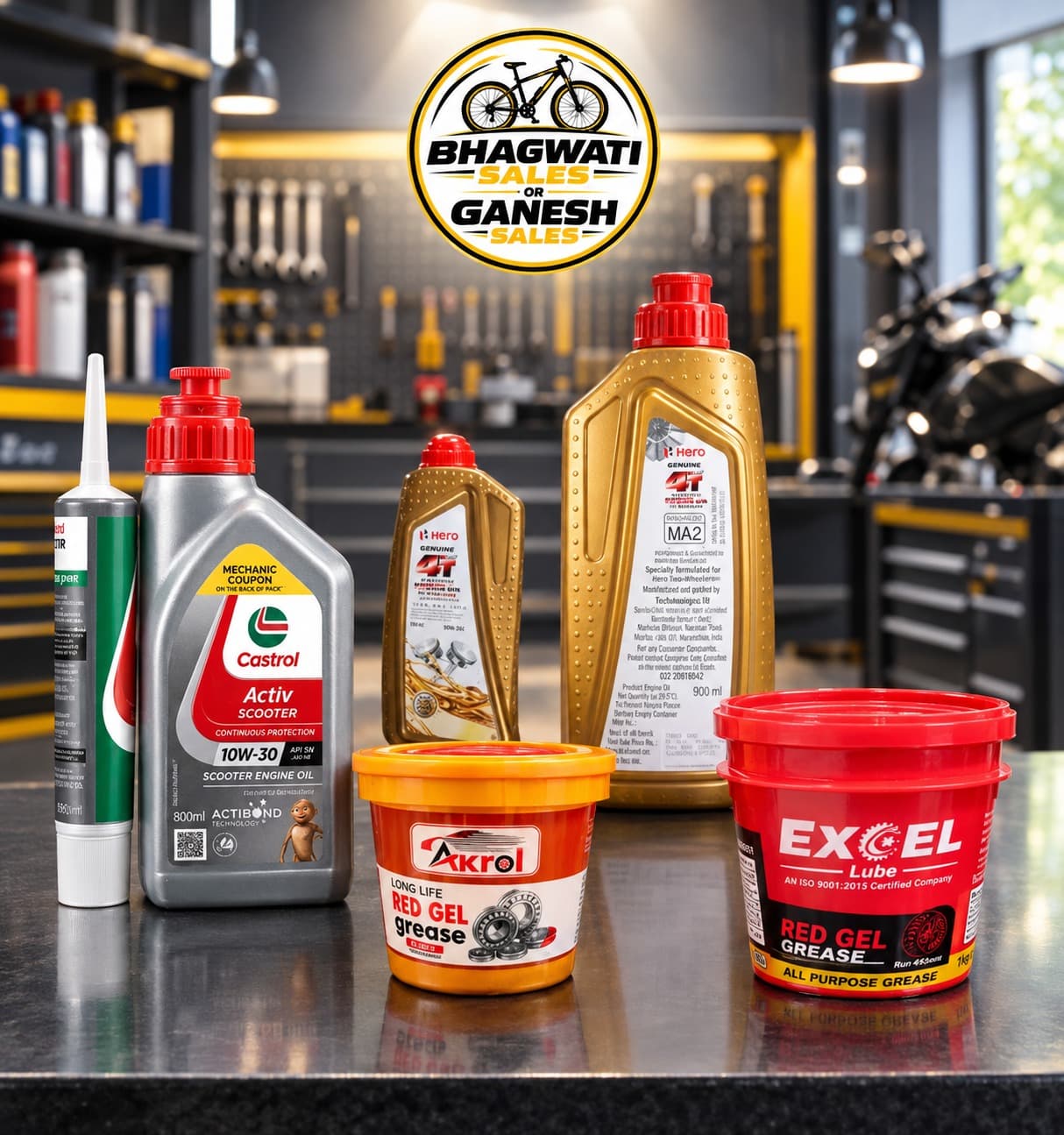 Automotive lubricant oil placeholder